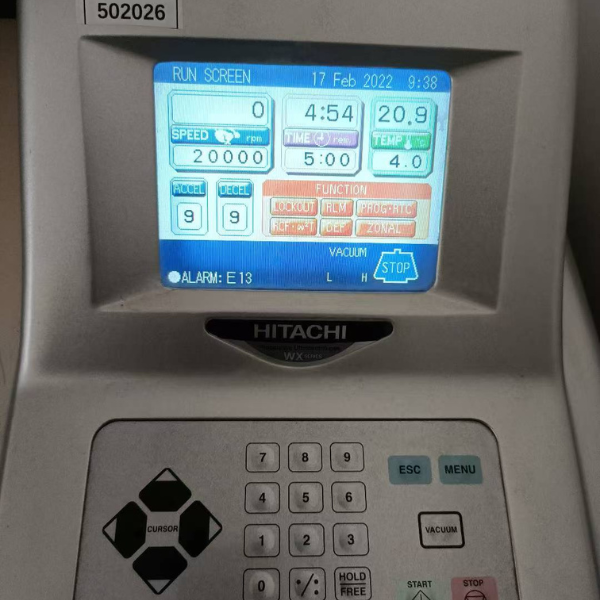 日立离心机报错E13消除不了？终极排查方案+专业解决指南